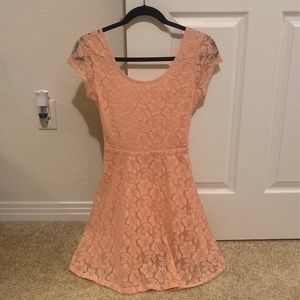 Coral Lace Dress